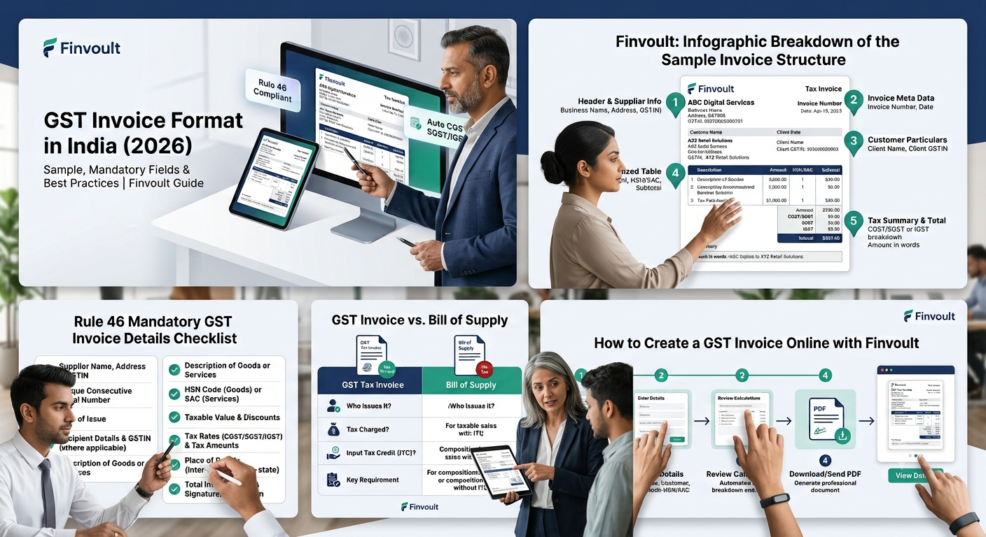 GST Invoice Format in India: Sample, Required Details and Example (2026)